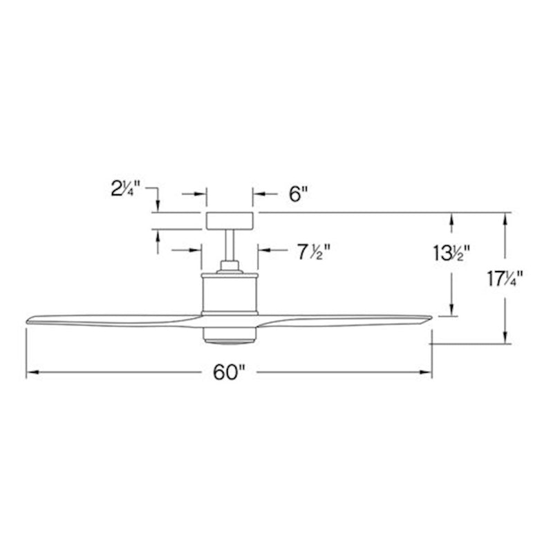 Hinkley Hover 60in LED Ceiling Fan | Modern Matte White Steel and Etched Opal Glass | Indoor & Covered Patio | 60 x 60 x 17 in | Model 900760FMW-LWD