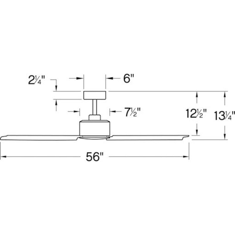 Hinkley Indy 72in Ceiling Fan | Industrial Matte Black Steel and Composite Blades | Indoor & Outdoor Covered Patio | 72 x 72 x 13 in | Model 900972FMB-NWA