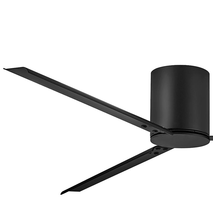 Hinkley Fan Indy Flush 72" Smart Fan, Matte Black/Black