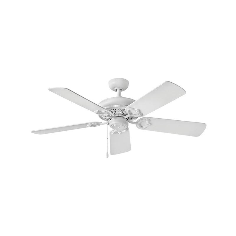 Hinkley Lafayette 52in Ceiling Fan | Traditional Antique Copper Steel and Birch Wood Blades | Living Room & Bedroom | 52 x 52 x 14 in | Model 901152FAC-NID