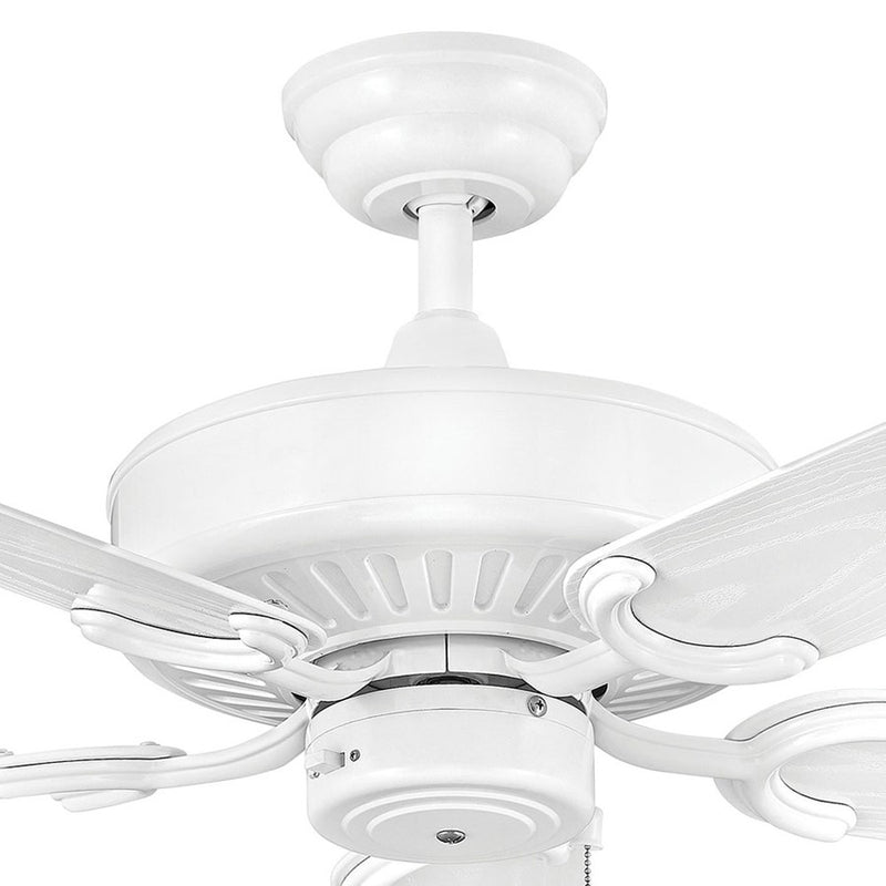 Hinkley Oasis 52in Ceiling Fan | Traditional Metallic Matte Bronze Composite Blades | Indoor & Covered Patio | 52 x 52 x 14 in | Model 901652FMM-NWA