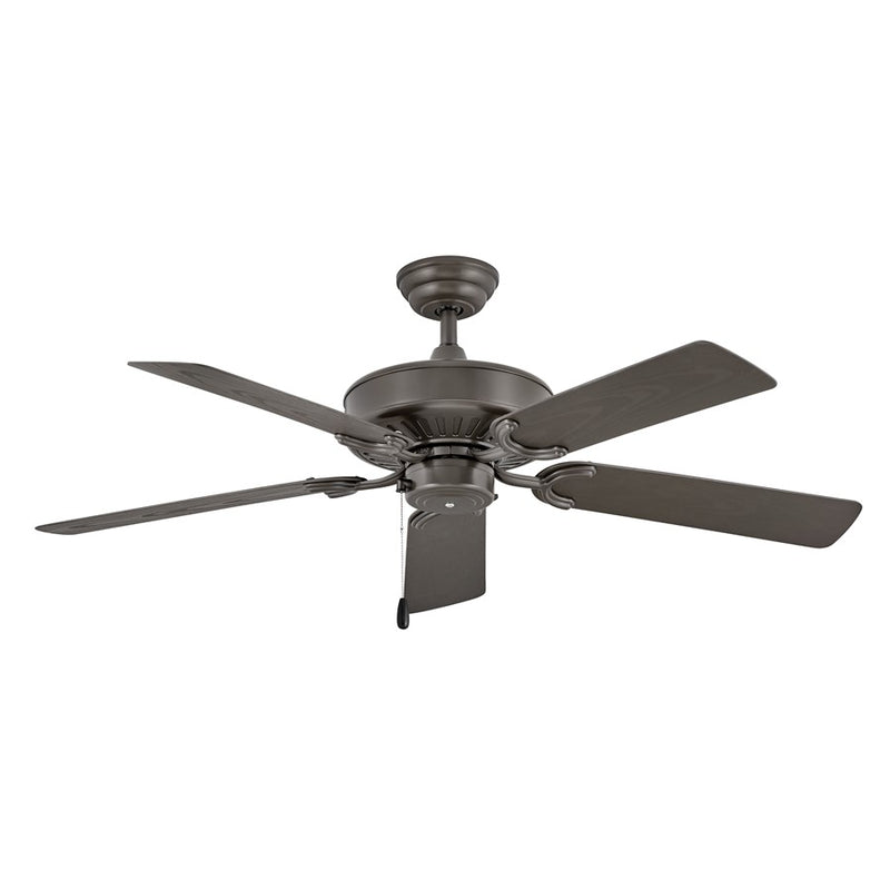 Hinkley Oasis 52in Ceiling Fan | Traditional Metallic Matte Bronze Composite Blades | Indoor & Covered Patio | 52 x 52 x 14 in | Model 901652FMM-NWA
