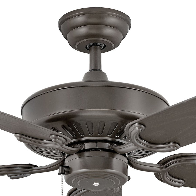 Hinkley Oasis 52in Ceiling Fan | Traditional Metallic Matte Bronze Composite Blades | Indoor & Covered Patio | 52 x 52 x 14 in | Model 901652FMM-NWA