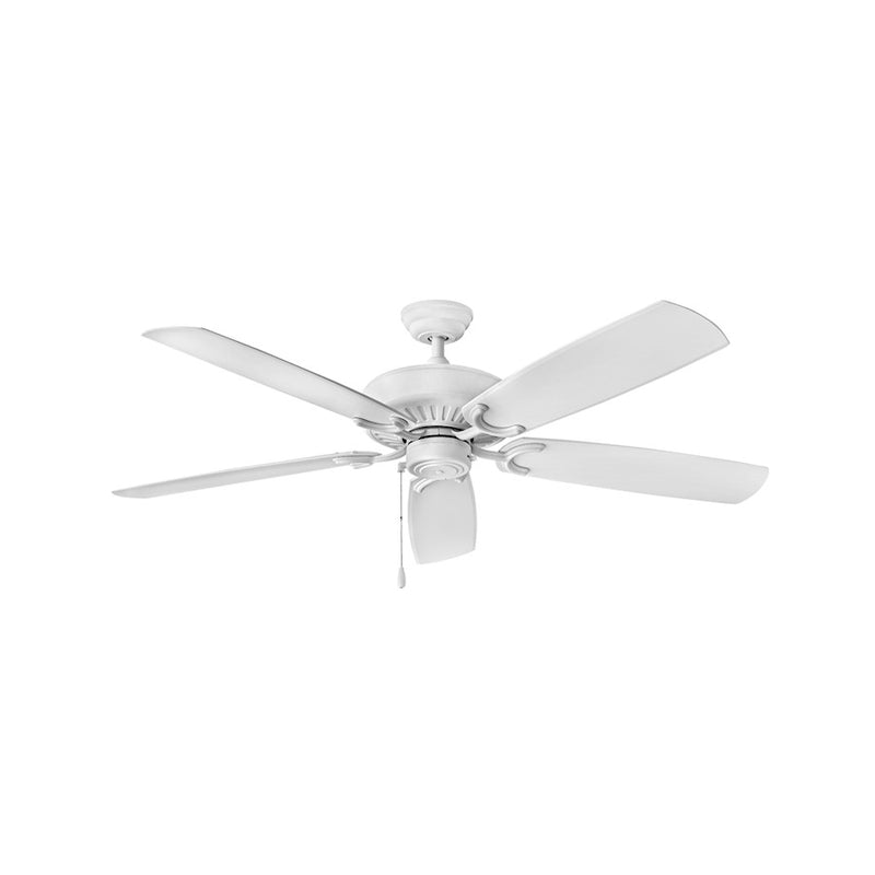 Hinkley Oasis 60in Ceiling Fan | Traditional Brushed Nickel and Silver Composite Blades | Indoor & Covered Outdoor Spaces | 60 x 60 | Model 901660FBN-NWA