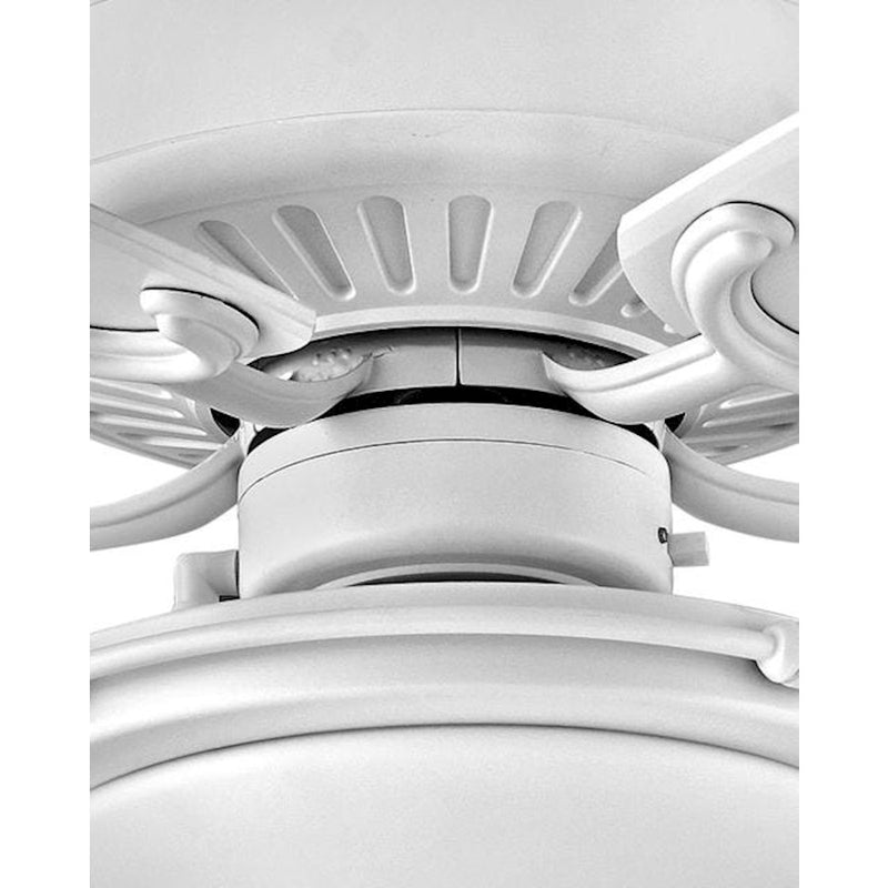 Hinkley Oasis 60in Ceiling Fan | Traditional Brushed Nickel and Silver Composite Blades | Indoor & Covered Outdoor Spaces | 60 x 60 | Model 901660FBN-NWA