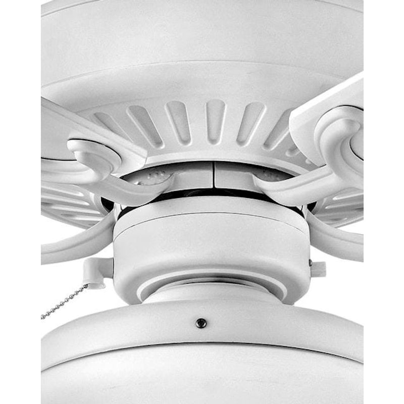 Hinkley Oasis 60in Ceiling Fan | Traditional Brushed Nickel and Silver Composite Blades | Indoor & Covered Outdoor Spaces | 60 x 60 | Model 901660FBN-NWA