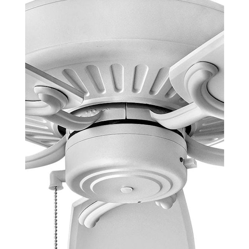 Hinkley Oasis 60in Ceiling Fan | Traditional Brushed Nickel and Silver Composite Blades | Indoor & Covered Outdoor Spaces | 60 x 60 | Model 901660FBN-NWA