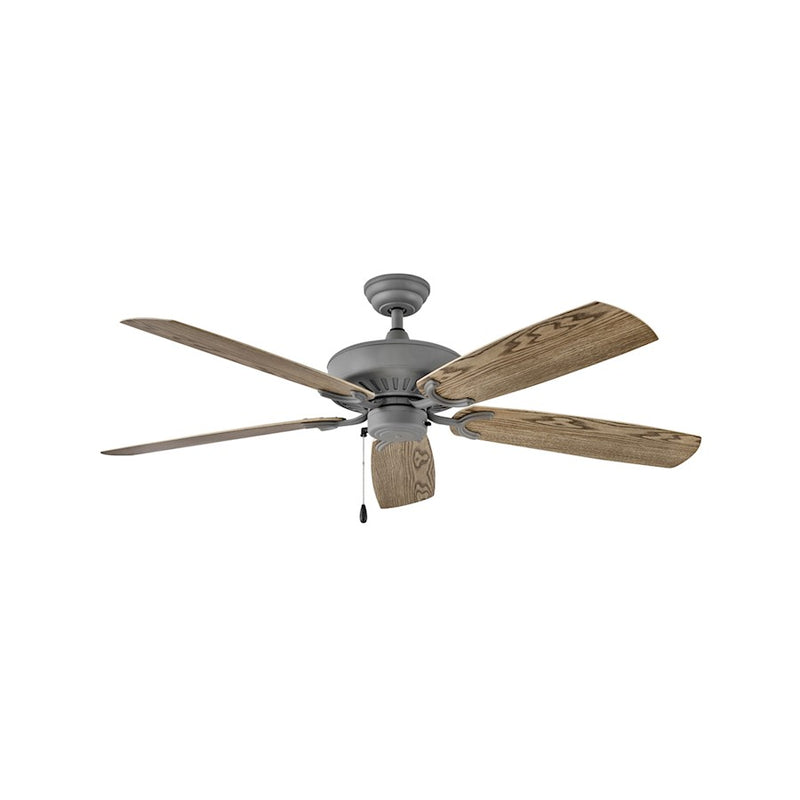 Hinkley Oasis 60in Ceiling Fan | Traditional Brushed Nickel and Silver Composite Blades | Indoor & Covered Outdoor Spaces | 60 x 60 | Model 901660FBN-NWA