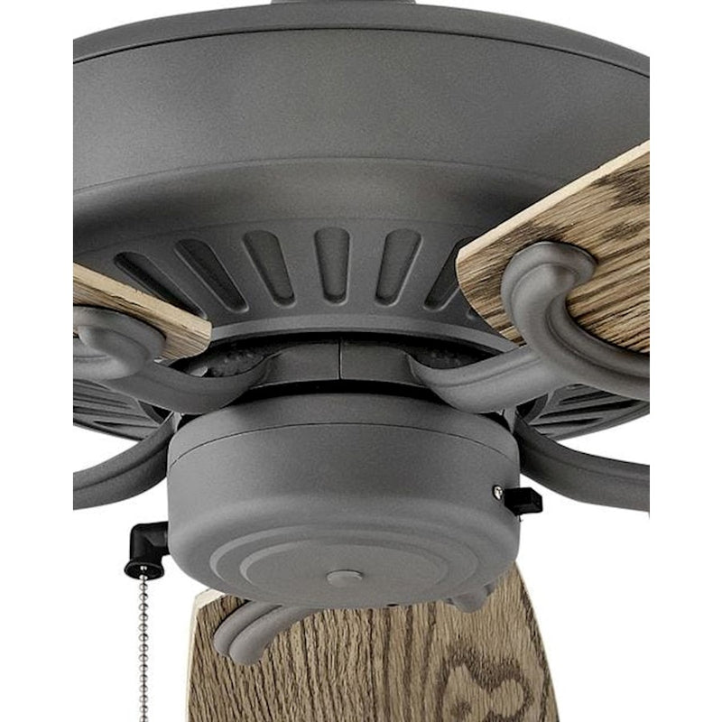 Hinkley Oasis 60in Ceiling Fan | Traditional Brushed Nickel and Silver Composite Blades | Indoor & Covered Outdoor Spaces | 60 x 60 | Model 901660FBN-NWA