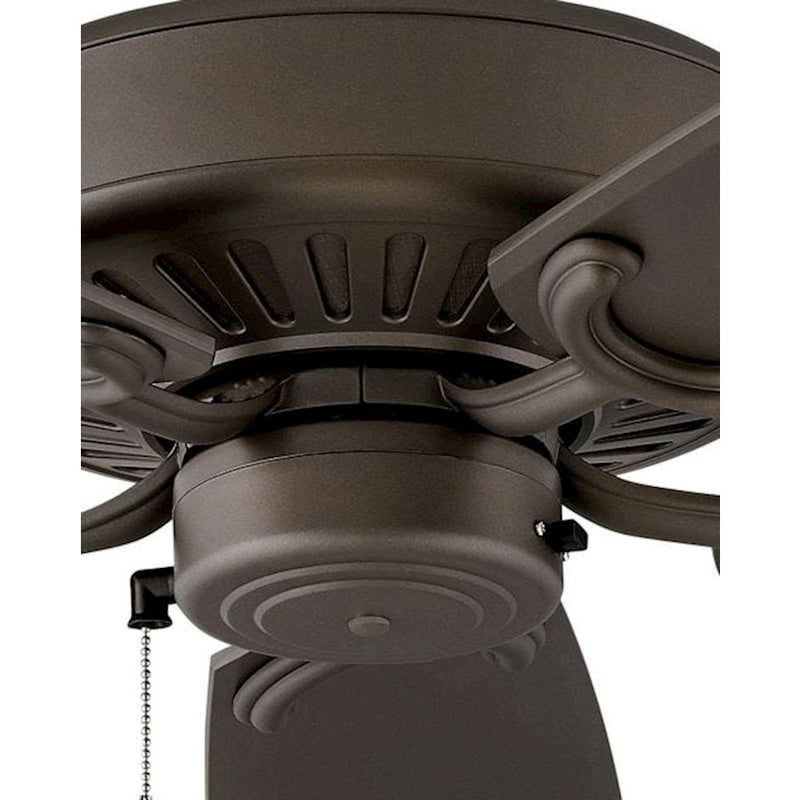 Hinkley Oasis 60in Ceiling Fan | Traditional Brushed Nickel and Silver Composite Blades | Indoor & Covered Outdoor Spaces | 60 x 60 | Model 901660FBN-NWA