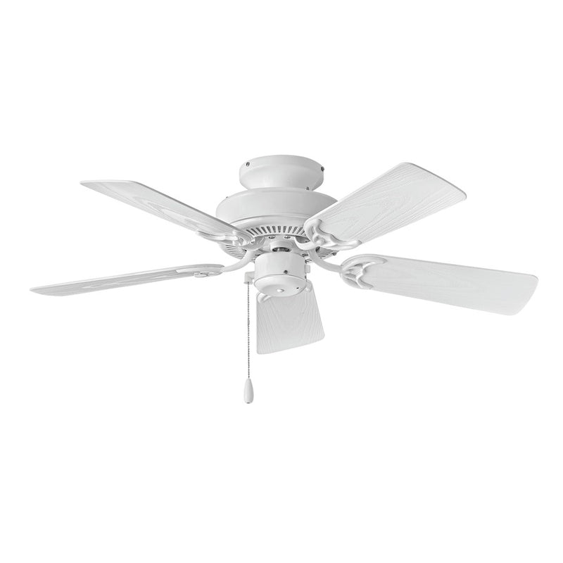 Hinkley Cabana 36in Ceiling Fan | Traditional Metallic Matte Bronze Steel and Composite Blades | Indoor & Covered Outdoor | 36 x 36 | Model 901836FMM-NWA