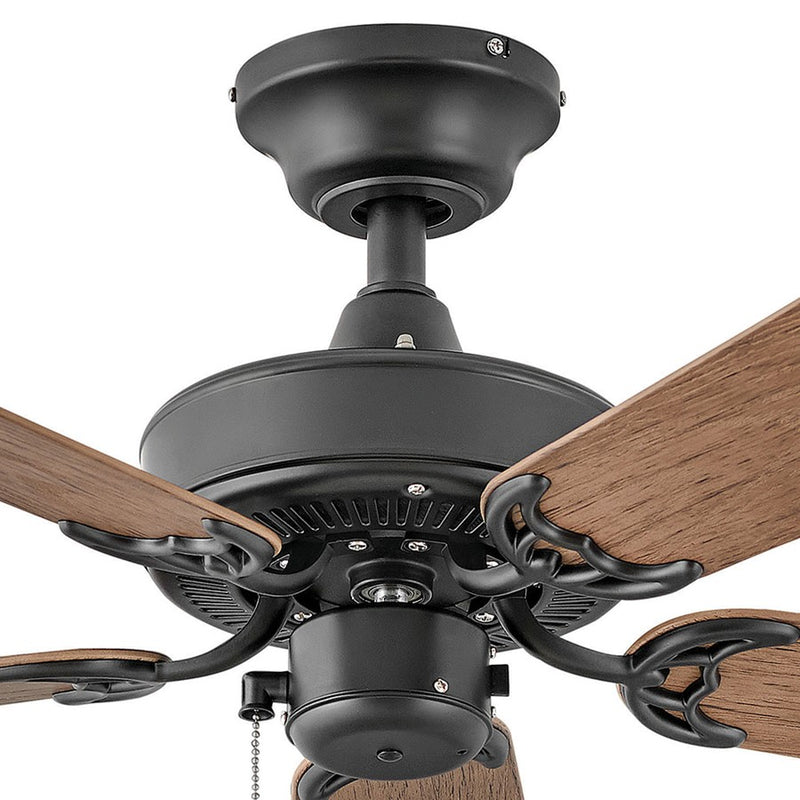 Hinkley Cabana 36in Ceiling Fan | Traditional Metallic Matte Bronze Steel and Composite Blades | Indoor & Covered Outdoor | 36 x 36 | Model 901836FMM-NWA