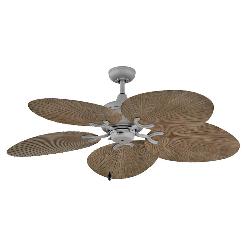 Hinkley Tropic Air 52in Ceiling Fan | Coastal Metallic Matte Bronze Steel and Walnut Composite Blades | Indoor & Covered Outdoor | Model 901952FMM-NWD