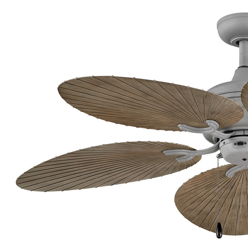 Hinkley Tropic Air 52in Ceiling Fan | Coastal Metallic Matte Bronze Steel and Walnut Composite Blades | Indoor & Covered Outdoor | Model 901952FMM-NWD