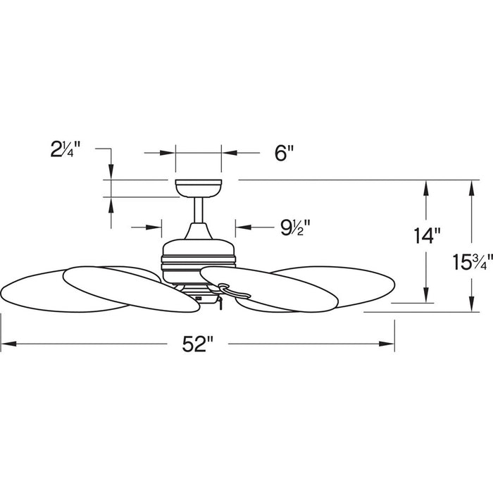 Hinkley Lighting Tropic Air 52" Fan