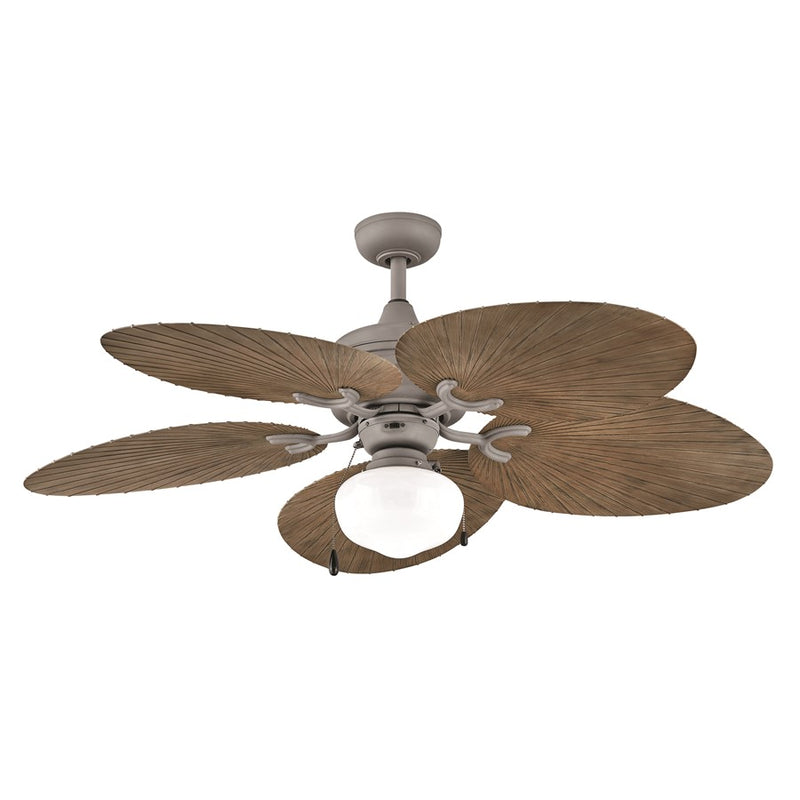 Hinkley Tropic Air 52in Ceiling Fan | Coastal Metallic Matte Bronze Steel and Walnut Composite Blades | Indoor & Covered Outdoor | Model 901952FMM-NWD