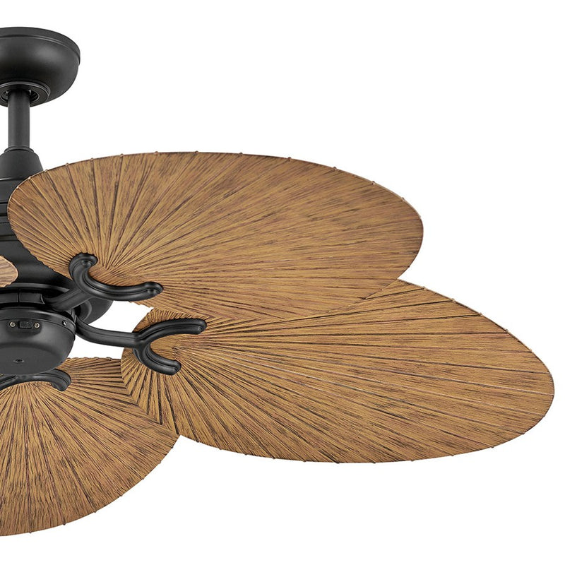 Hinkley Tropic Air 52in Ceiling Fan | Coastal Metallic Matte Bronze Steel and Walnut Composite Blades | Indoor & Covered Outdoor | Model 901952FMM-NWD