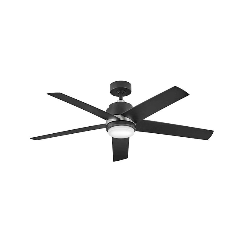 Hinkley Tier 54in LED Ceiling Fan | Transitional Appliance White Steel and Etched Opal Glass | Indoor & Covered Patio | 54 x 54 x 15 | Model 902054FAW-LWA