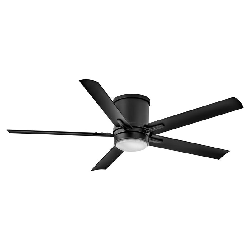 Hinkley Vail Flush 52in LED Ceiling Fan | Transitional Metallic Matte Bronze and Walnut Composite Blades | Indoor & Outdoor Wet | Model 902552FMM-LWD