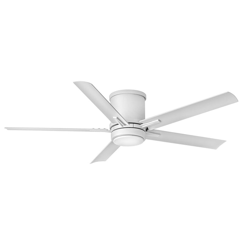 Hinkley Vail Flush 52in LED Ceiling Fan | Transitional Metallic Matte Bronze and Walnut Composite Blades | Indoor & Outdoor Wet | Model 902552FMM-LWD