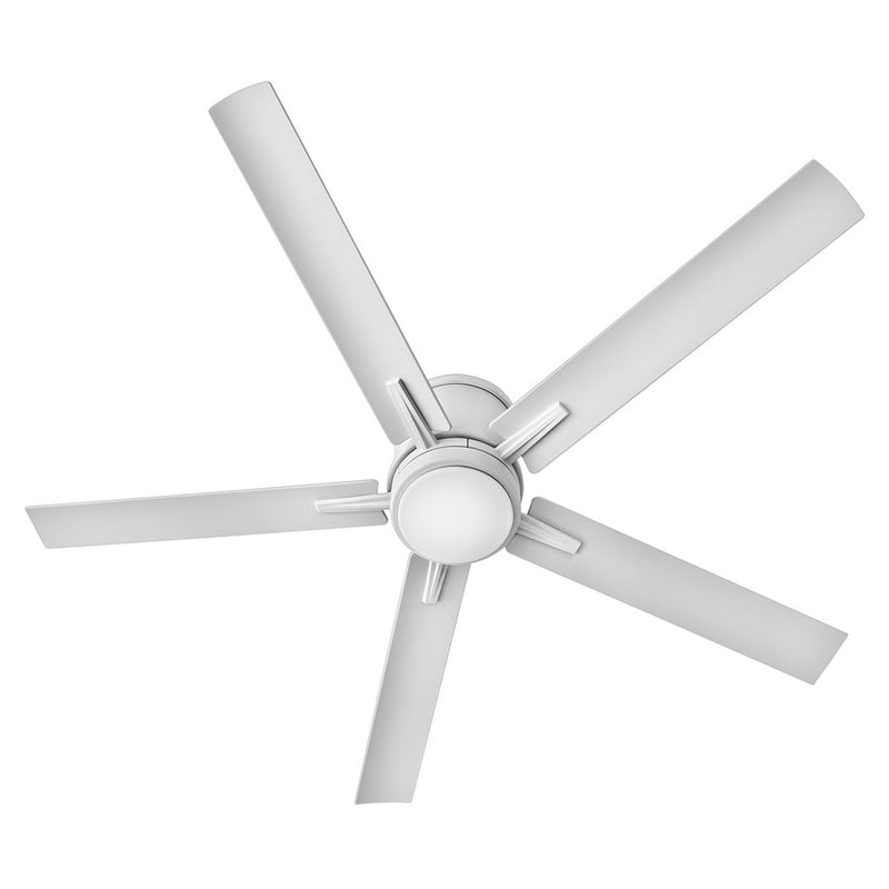 Hinkley Vail Flush 52in LED Ceiling Fan | Transitional Metallic Matte Bronze and Walnut Composite Blades | Indoor & Outdoor Wet | Model 902552FMM-LWD