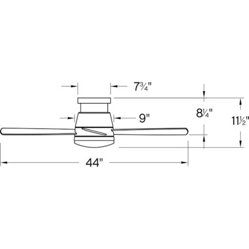 Hinkley Trey 44in LED Ceiling Fan | Transitional Matte White Aluminum and Etched Opal Glass | Indoor & Covered Outdoor Living | 44 x | Model 902744FMW-LWD