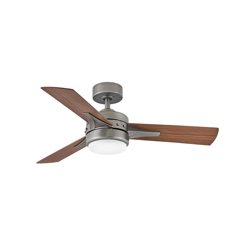 Hinkley Ventus 44in LED Ceiling Fan | Transitional Metallic Matte Bronze Steel and Etched Opal Glass | Living Room & Bedroom | 44 x | Model 902844FMM-LIA