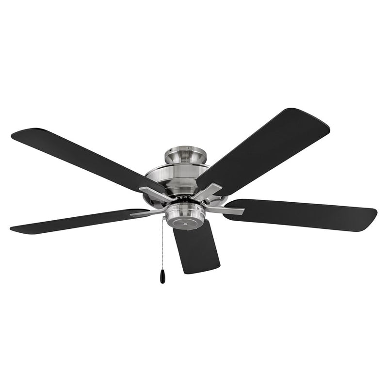 Hinkley Metro 52in 5-Blade Ceiling Fan | Traditional Brushed Nickel Steel and Silver/Wood Blades | Living Room & Bedroom | 52 x 52 x | Model 903352FBN-NIA