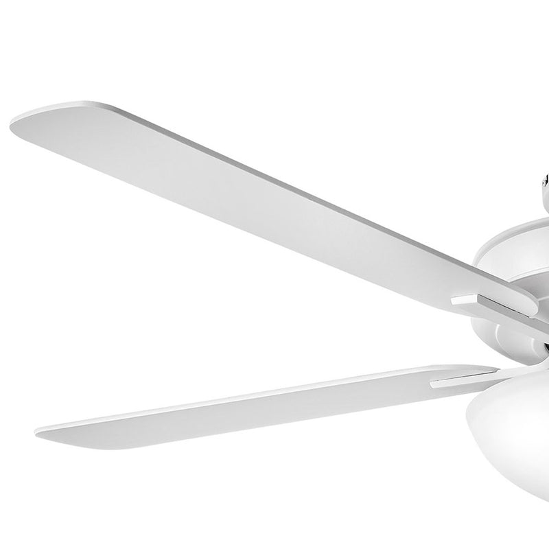 Hinkley Metro Illuminated 52in 2-Light Ceiling Fan | Traditional Brushed Nickel Steel and Etched Opal Glass | Living Room & Bedroom | Model 903352FBN-LIA