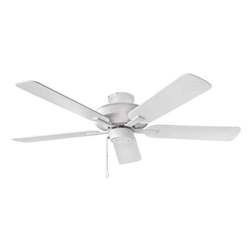 Hinkley Metro Wet 52in 5-Blade Ceiling Fan | Traditional Chalk White Steel and Composite Blades | Covered Patio & Indoor-Outdoor | Model 903352FCW-NWA