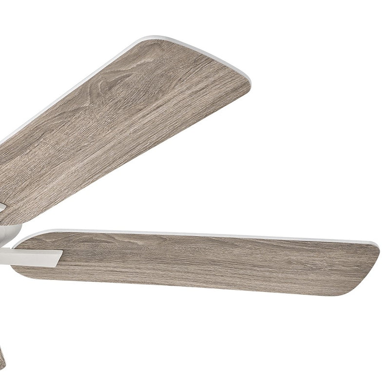 Hinkley Metro Wet 52in 5-Blade Ceiling Fan | Traditional Chalk White Steel and Composite Blades | Covered Patio & Indoor-Outdoor | Model 903352FCW-NWA