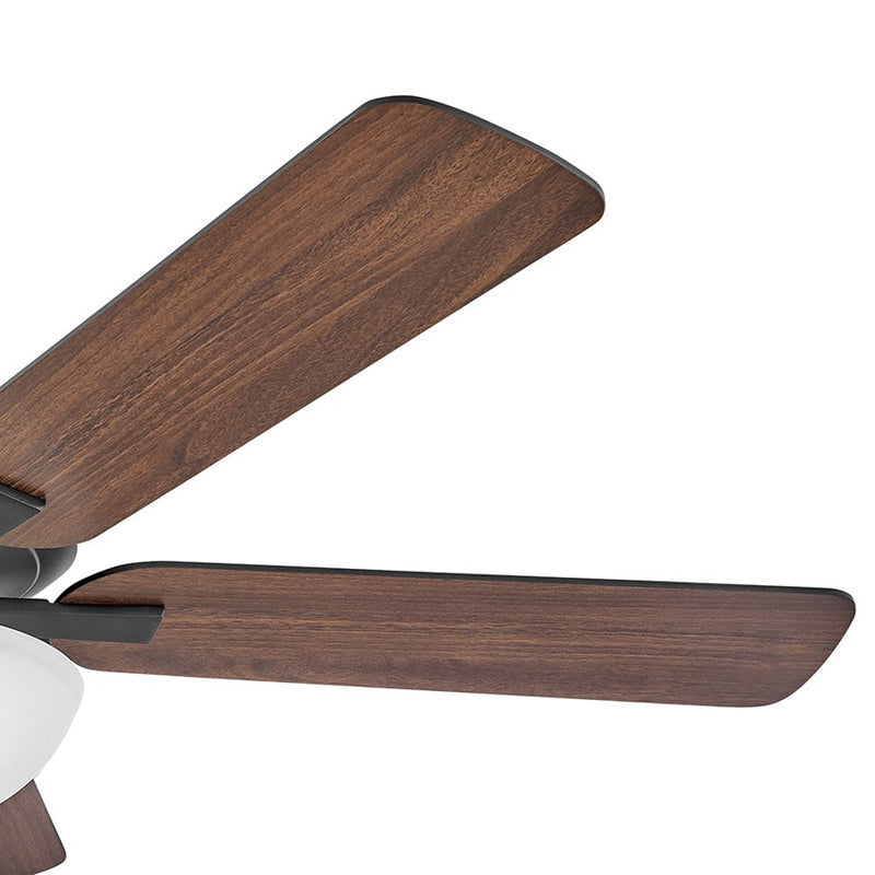 Hinkley Metro Illuminated 52in 2-Light Ceiling Fan | Traditional Brushed Nickel Steel and Etched Opal Glass | Living Room & Bedroom | Model 903352FBN-LIA