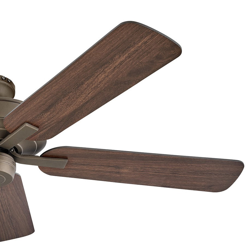 Hinkley Metro 52in 5-Blade Ceiling Fan | Traditional Brushed Nickel Steel and Silver/Wood Blades | Living Room & Bedroom | 52 x 52 x | Model 903352FBN-NIA