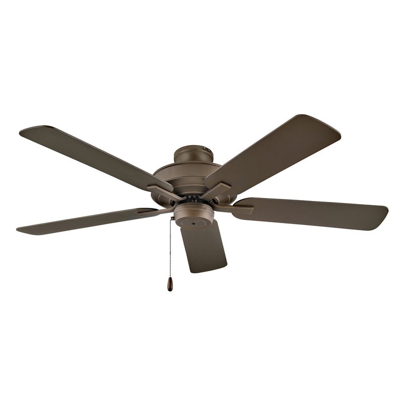 Hinkley Metro 52in 5-Blade Ceiling Fan | Traditional Brushed Nickel Steel and Silver/Wood Blades | Living Room & Bedroom | 52 x 52 x | Model 903352FBN-NIA