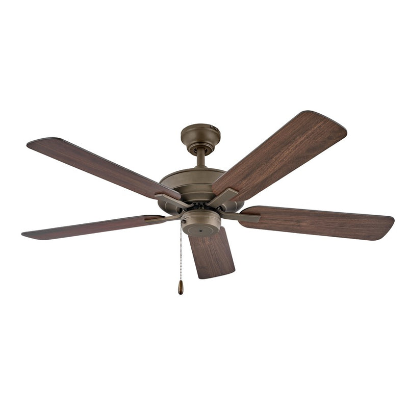 Hinkley Metro Wet 52in 5-Blade Ceiling Fan | Traditional Chalk White Steel and Composite Blades | Covered Patio & Indoor-Outdoor | Model 903352FCW-NWA