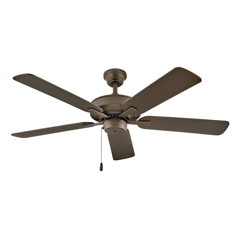 Hinkley Metro Wet 52in 5-Blade Ceiling Fan | Traditional Chalk White Steel and Composite Blades | Covered Patio & Indoor-Outdoor | Model 903352FCW-NWA