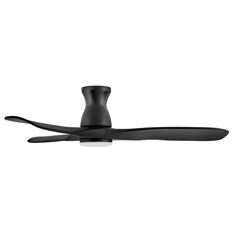 Hinkley Fan Swell Flush Illuminated 56" LED Smart Fan, Bk/Bk