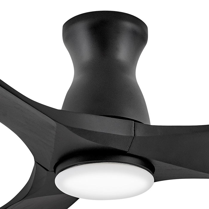 Hinkley Fan Swell Flush Illuminated 56" LED Smart Fan, Bk/Bk