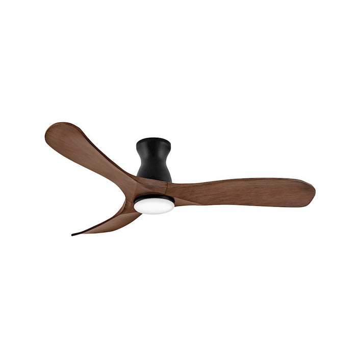 Hinkley Fan Swell Flush Illuminated 56" LED Smart Fan, BK/Walnut - 903456FWB-LDD