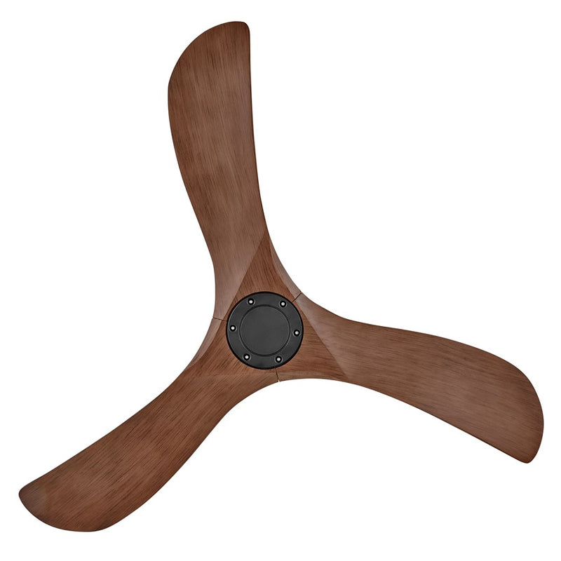 Hinkley Fan Swell Flush Illuminated 56" LED Smart Fan, Bk/Walnut