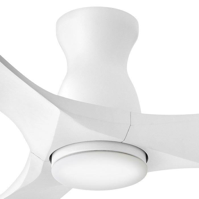 Hinkley Fan Swell Flush Illuminated 56" LED Smart Fan, Wh/Wh