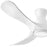 Hinkley Fan Swell Flush Illuminated 56" LED Smart Fan, Wh/Wh