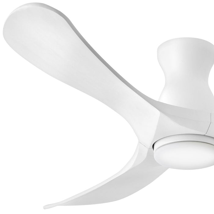 Hinkley Fan Swell Flush Illuminated 56" LED Smart Fan, Wh/Wh