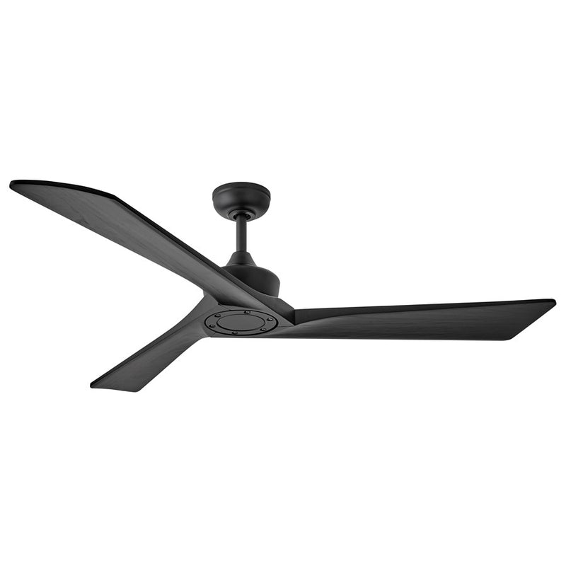 Hinkley Fan Sculpt 60" LED Smart Fan, Matte Black/Black