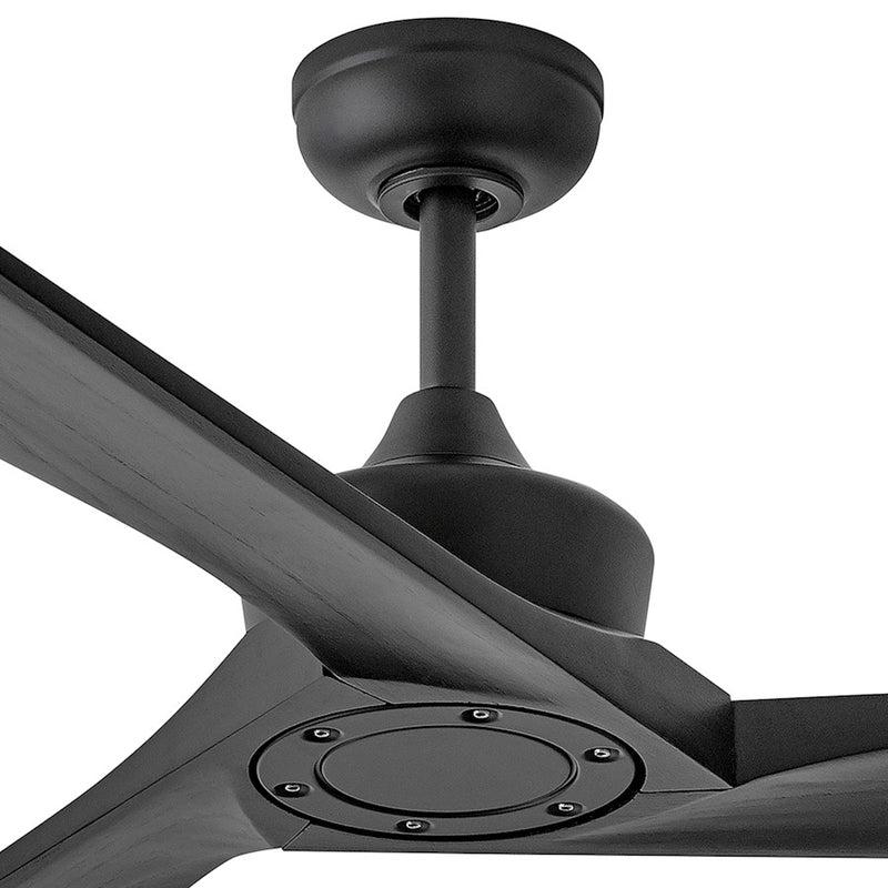 Hinkley Fan Sculpt 60" LED Smart Fan, Matte Black/Black