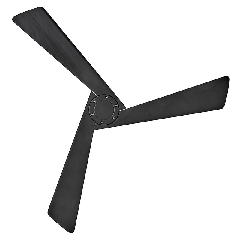 Hinkley Fan Sculpt 60" LED Smart Fan, Matte Black/Black