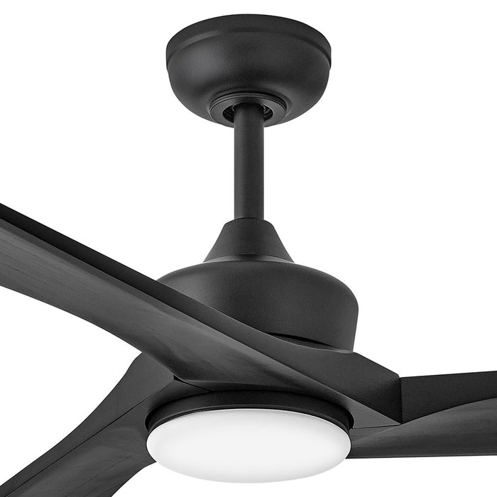 Hinkley Fan Sculpt 60" LED Smart Fan, Matte Black/Black