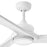 Hinkley Fan Sculpt 60" LED Smart Fan, Matte White/White