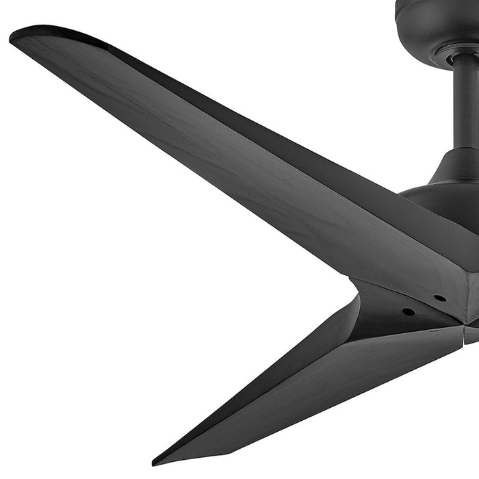 Hinkley Fan Chisel 52" Smart Fan, Matte Black/Black