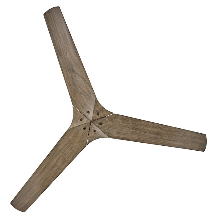 Hinkley Fan Chisel 52" Smart Fan, Matte Black/Driftwood